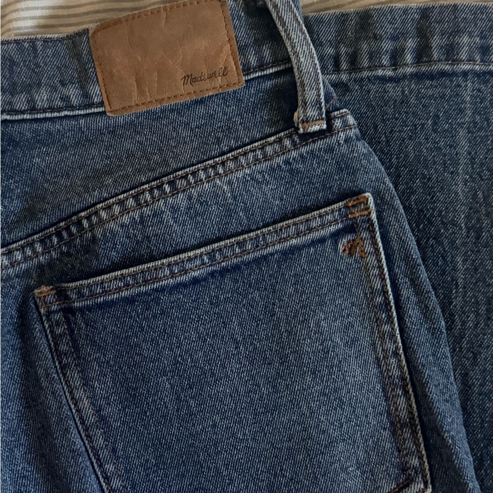 Madewell High Rise Blue Jeans View 2
